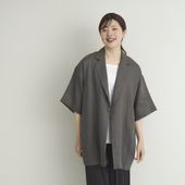 TUTIE./リネンハーフスリーブジャケット